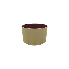 D0293  Sigma 30cm Dual Faux Silk Fabric Shade Antique Gold, Ruby